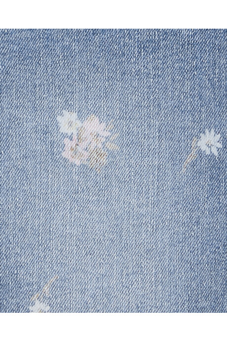 Jumper de jean diseño floral Sin color
