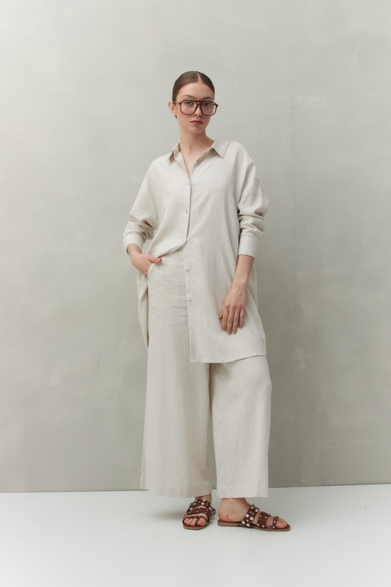 VESTIDO BASILE Hueso