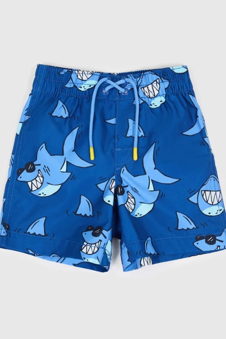 Short De Baño Estampado Toddler Niño Ao Shark