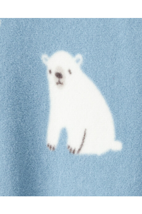 Pijama una pieza de micropolar, con pie, diseño osos polares Pijama una pieza de micropolar, con pie, diseño osos polares