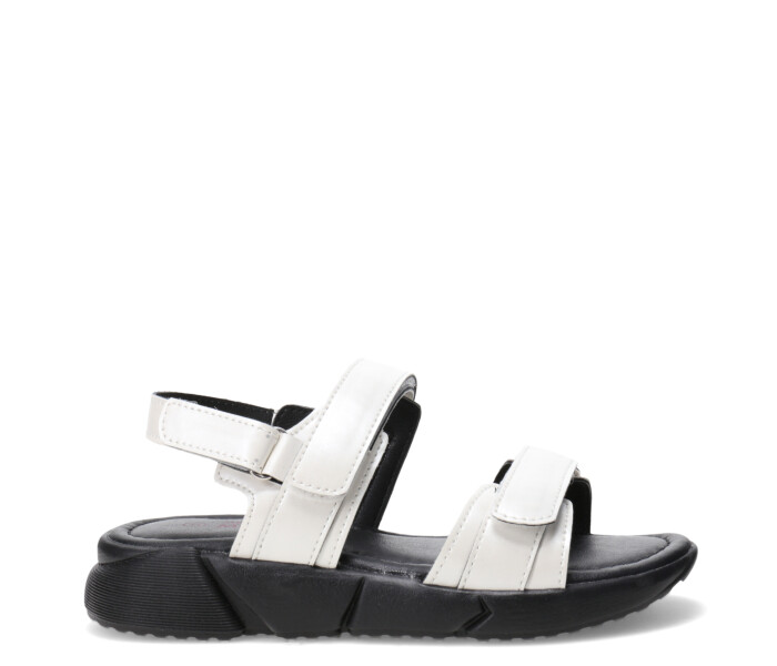 Sandalia SEMIC con dos velcros White