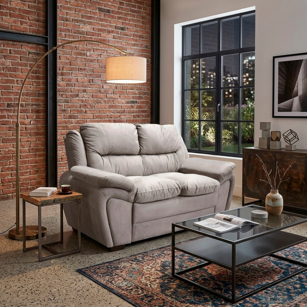 SOFÁ GEORGIA 2 CUERPOS GRIS 8287 SOLAR Sofá Georgia 2 Cuerpos Gris 8287 Solar