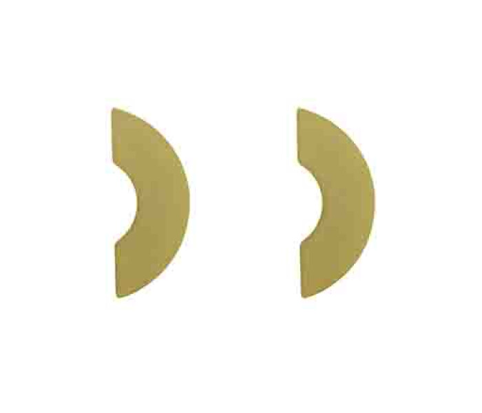 Caravana de Mujer Miss Carol Caravana metalica geometrica Dorado