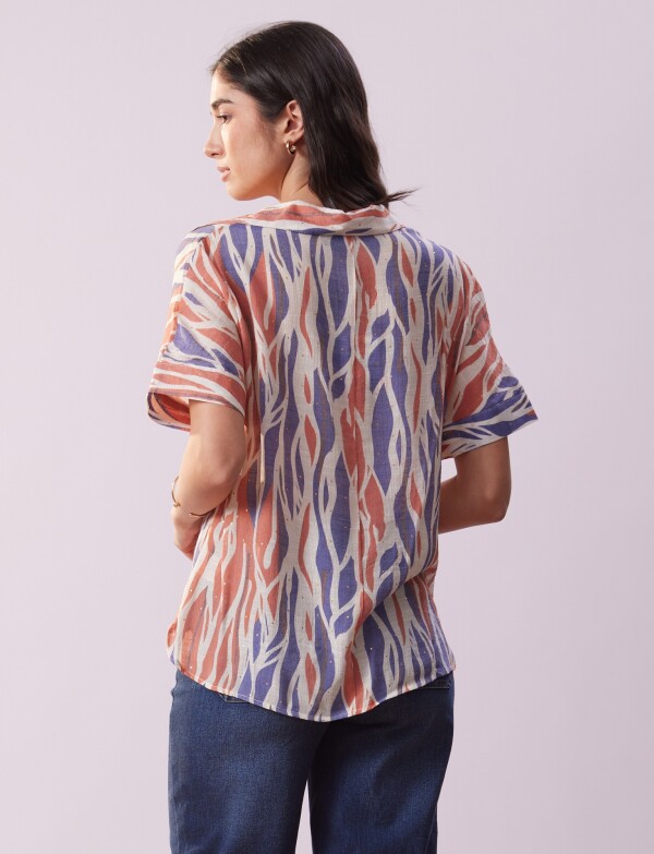 Blusa Brillos MULTI/ROJO