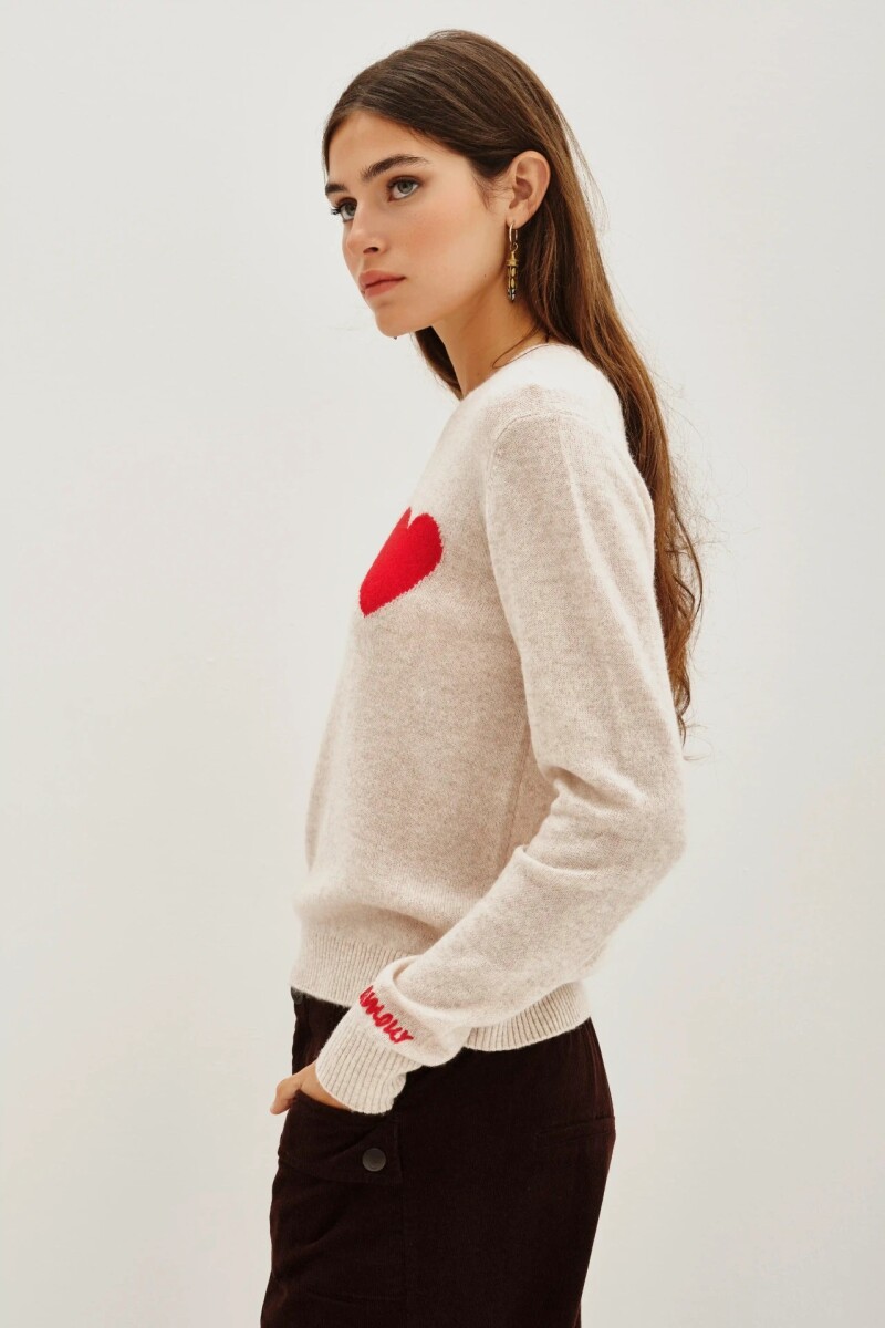 Sweater Coeur Crudo