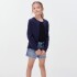 CARDIGAN FEM AZUL OSCURO