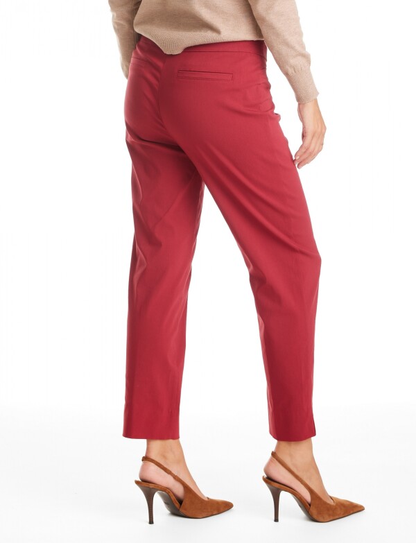 Pantalon Slim ROJO