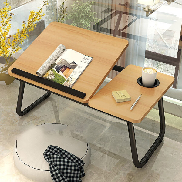 Mesa De Cama Reclinable Para Laptop Plegable Con Posa Vaso Mesa De Cama Reclinable Para Laptop Plegable Con Posa Vaso