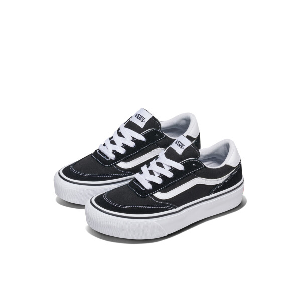 Championes Vans Brooklyn LS Platform Mujer VN000DC4BA21 Negro-blanco