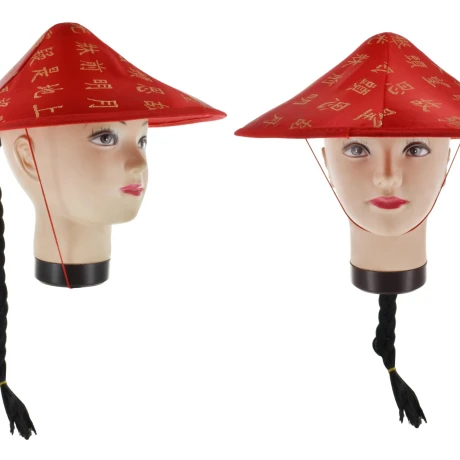 GORRO CHINO CON TRENZA 17686 GORRO CHINO CON TRENZA 17686