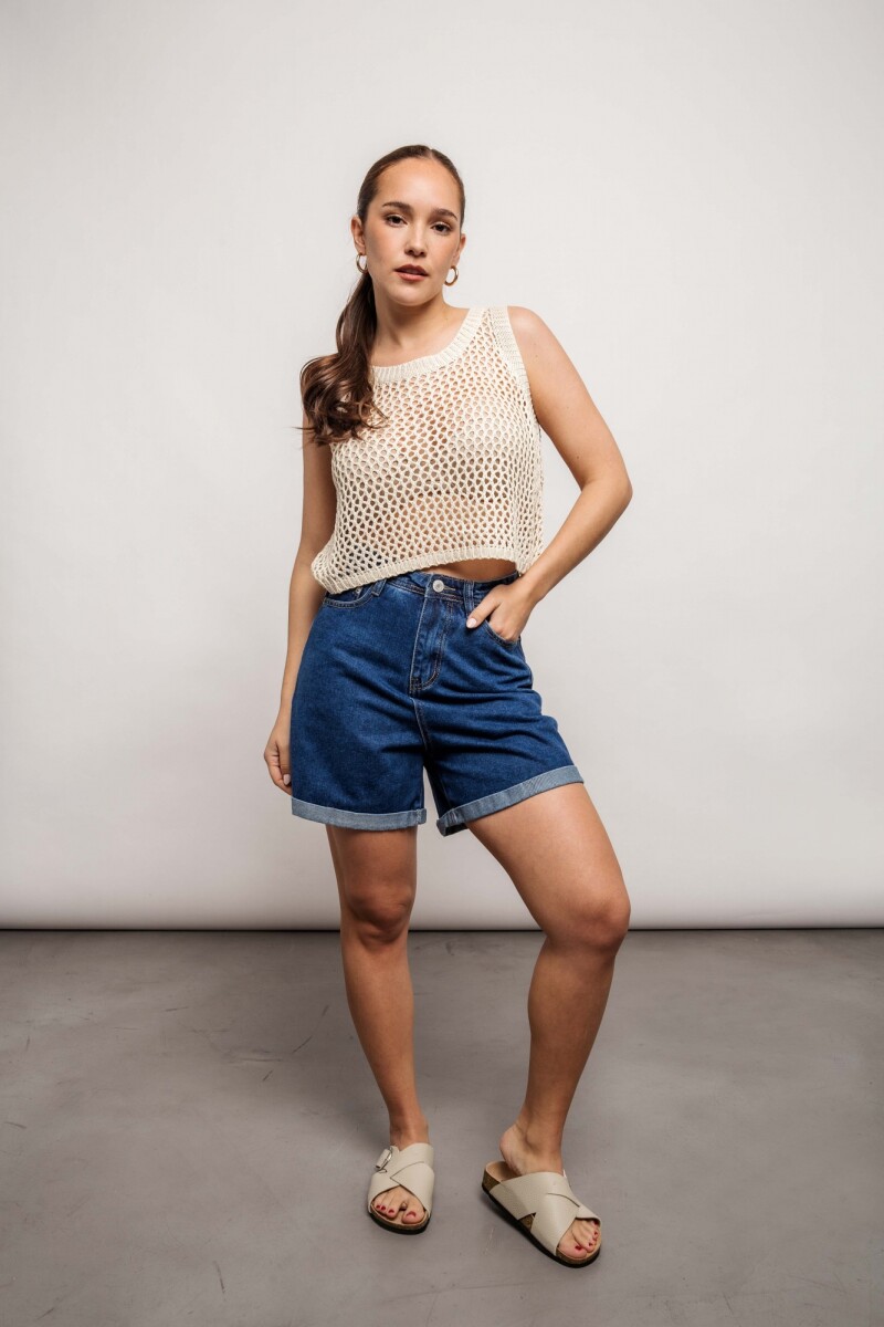 Blusa Violeta Beige