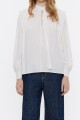 BLUSA PLIEGUES LEOMIMOSA Marfil