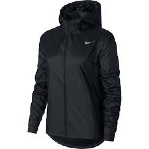 Campera Nike Running Dama Essential Jacket Black/(REFLECTIVE SILV) Color Único