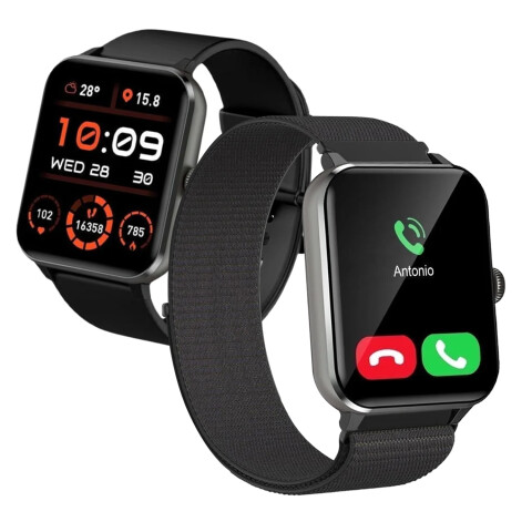 Smartwatch Blackview Con Doble Pulsera R50 1.85" NEGRO