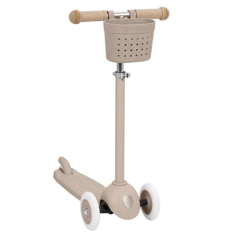 BW-ECO-SCOOTER-CC Monopatín Eco De Tres Ruedas +3 Banwood C/canasto - Sand