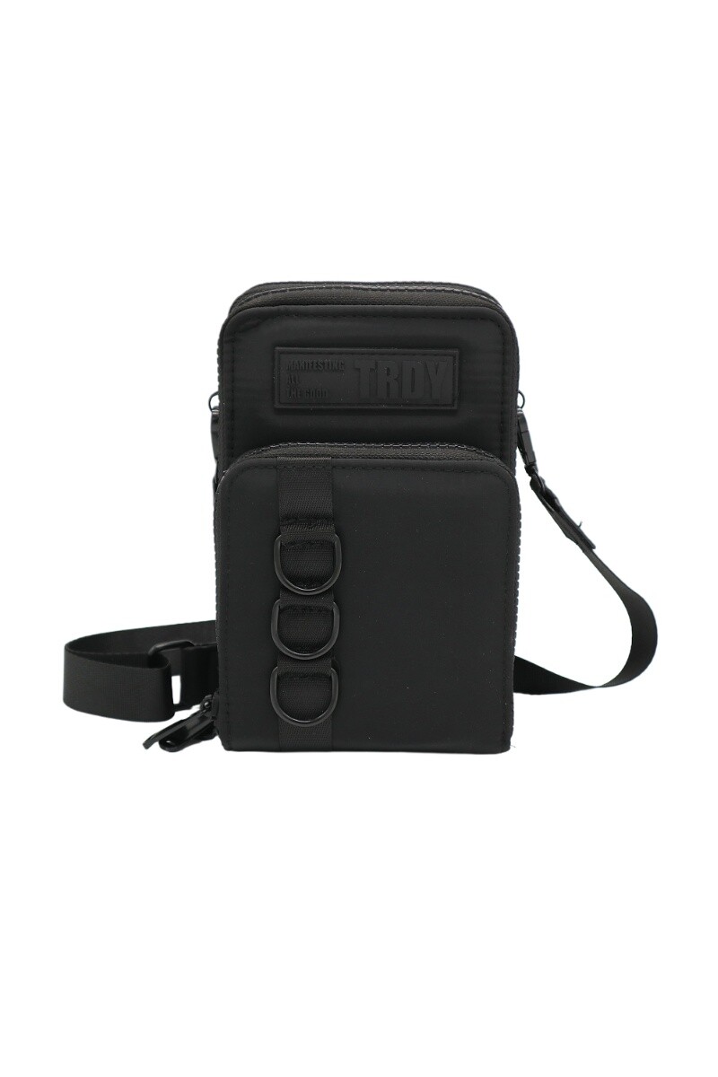 Billetera con correa desmontable - Negro 