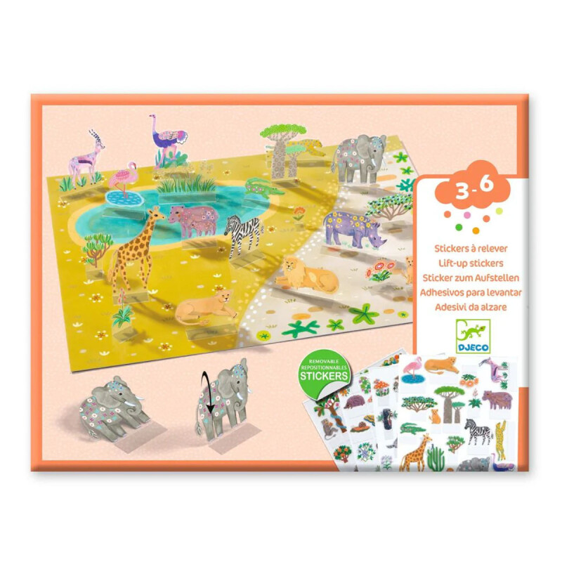 Stickers Escenas 3D con pegatinas de Djeco Stickers Escenas 3D con pegatinas de Djeco