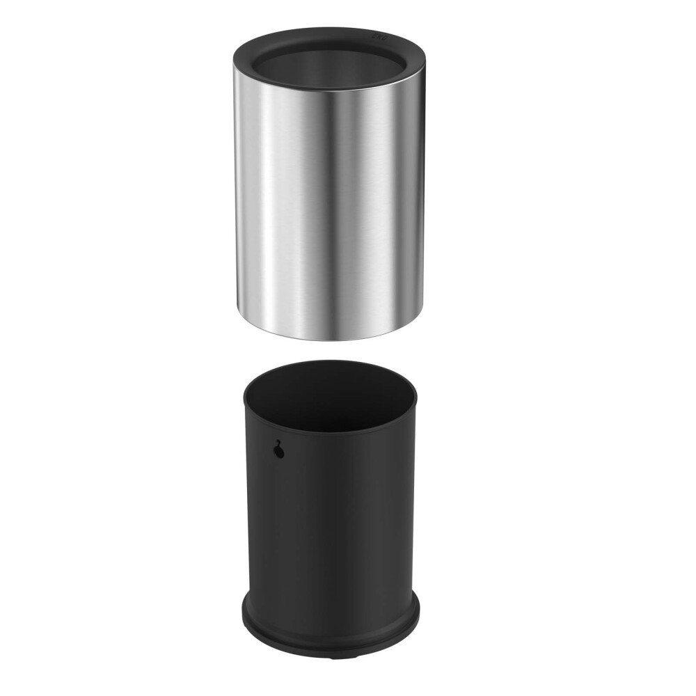 PAPELERA ACERO-INOXIDABLE GRIS EK9025MMT-7L