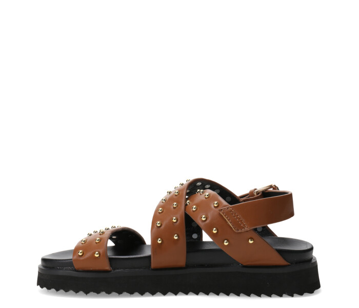 Sandalias de Niña MINI Miss Carol PELLY con tachas Tan