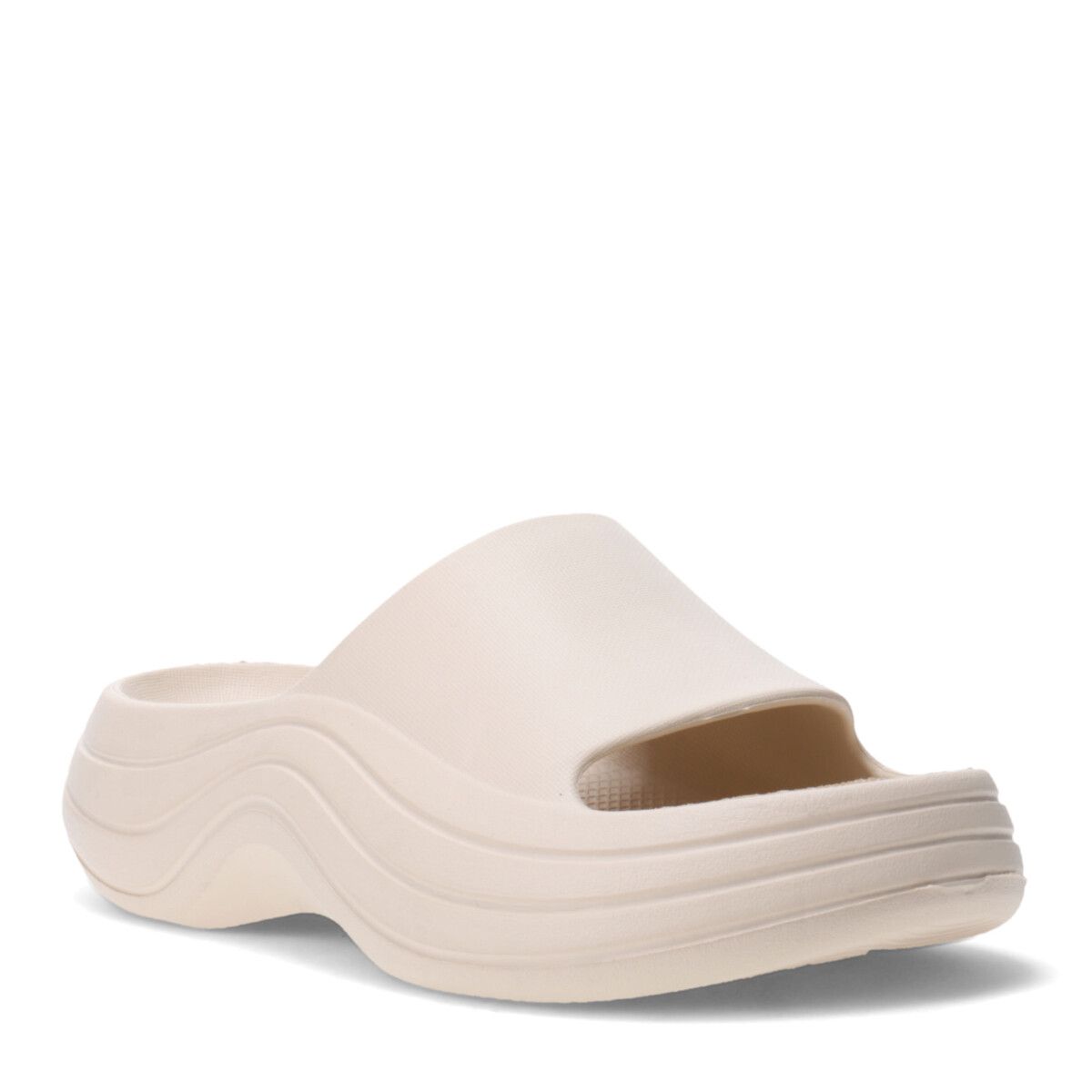 Chanclas de Mujer Miss Carol KHIVA de goma playera - Beige 