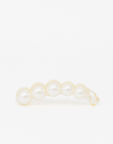 Bananas Perla Broche Banana Perlas - Blanco Nacarado/perlado
