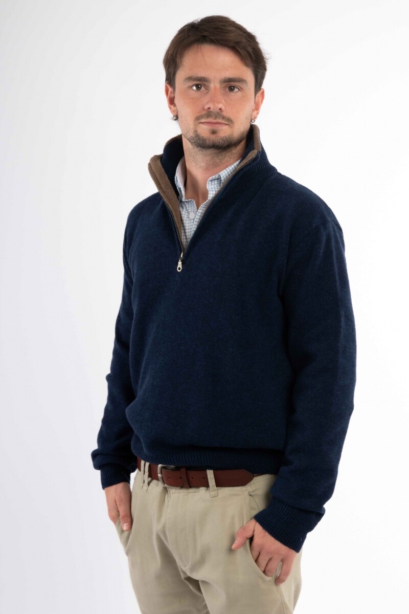 Sweater Cardif Lambswool Brixton Marino