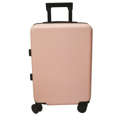 Valija Mediana Rígida Con Ruedas 360° Liviana y Compacta Rosa/negro