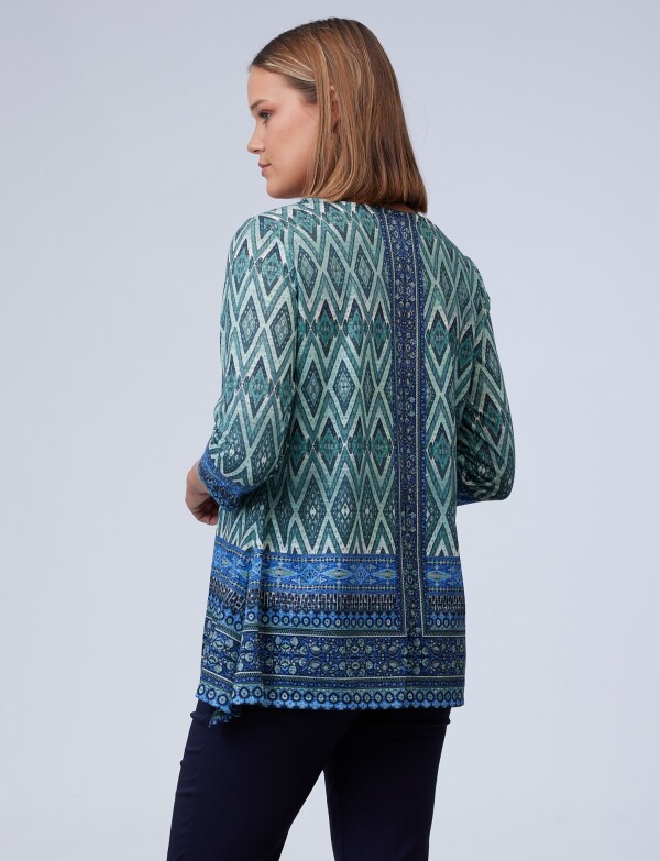 Blusa Print VERDE/MULTI