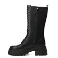 Botas de Mujer Miss Carol TOLLER de caña alta acordonada Negro