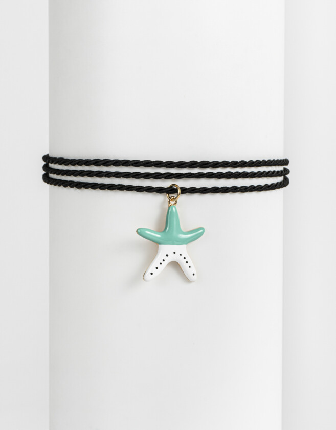 Chokers Beach Choker Trenzado Estrella - Dorado