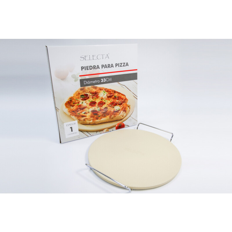 Piedra para pizza Redonda con soporte