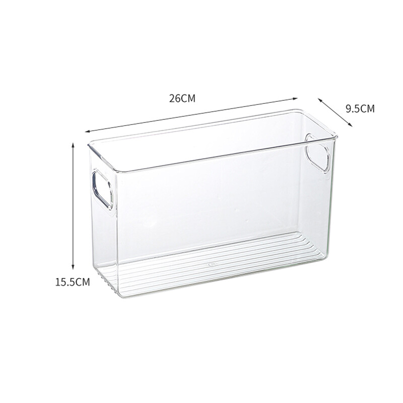 Caja organizadora acrílico alta 25 cm TRANSPARENTE