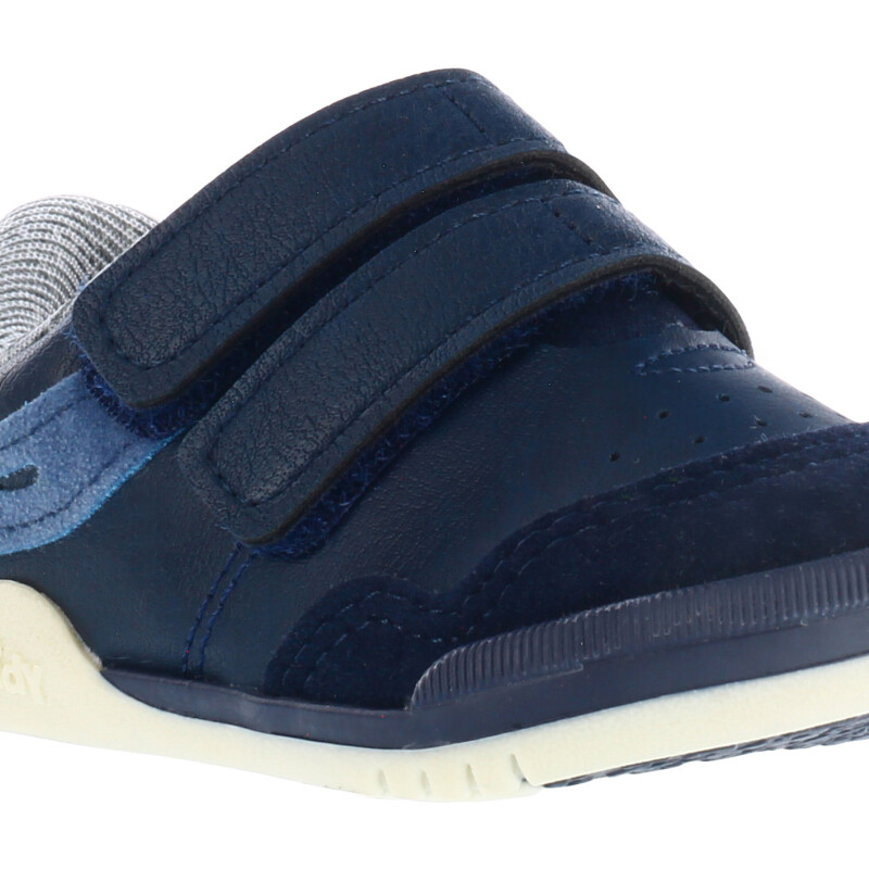 Championes de Niño KIDY con velcros y colores combinados Azul Marino - Azul Piedra