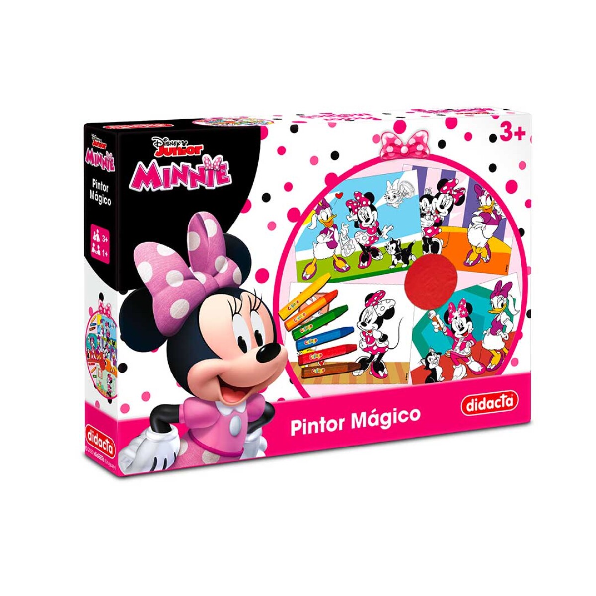 Pintor mágico Minnie Mouse Didacta con crayones y láminas - 001 