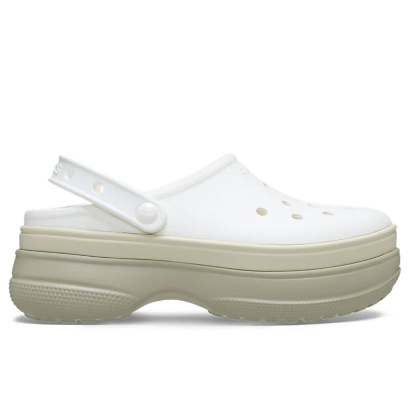 Classic Stacked Clog Blanco