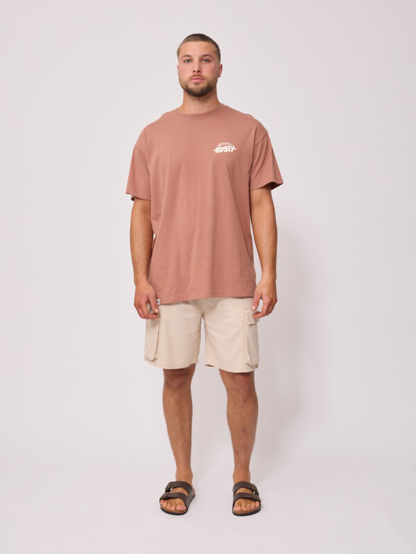 T-SHIRT LYFIA RUSTY Tostado