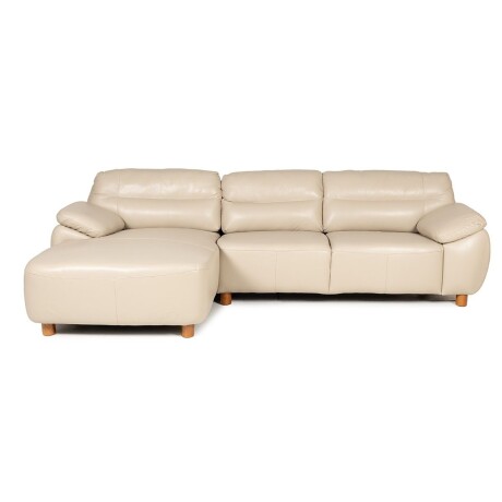 Rinconera Romano - Cuero Básico - Chaise Izquierdo 519 (Beige)