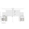 Respaldo Magnolia 2pl. Blanco Respaldo Magnolia 2pl. Blanco