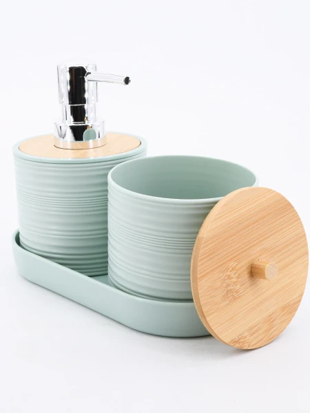 SET DE DISPENSADOR Y CAJITA VERDE