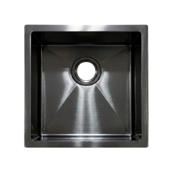 PILETA SIMPLE 304 COLOR NEGRO 44x44x20 CM Pileta Simple 304 Color Negro 44x44x20 Cm