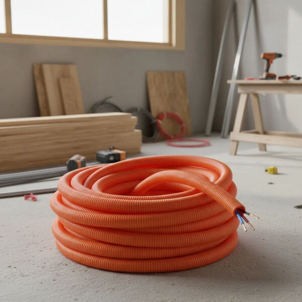 CAÑO CORRUGADO NARANJA 25MM NEIGARSAN X ROLLO 50MTRS Caño Corrugado Naranja 25mm Neigarsan X Rollo 50mtrs