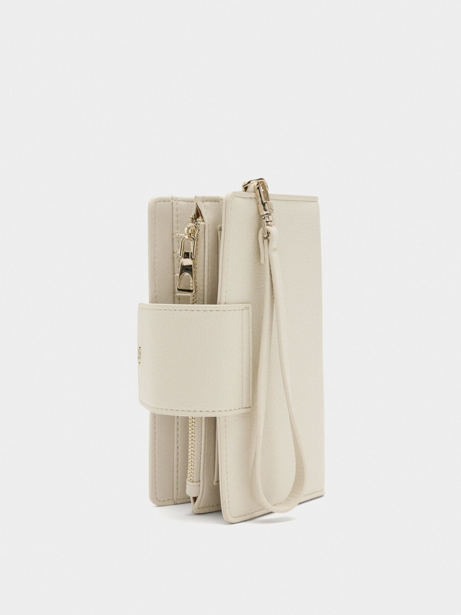 Cartera Con Bolso Para Móvil crudo