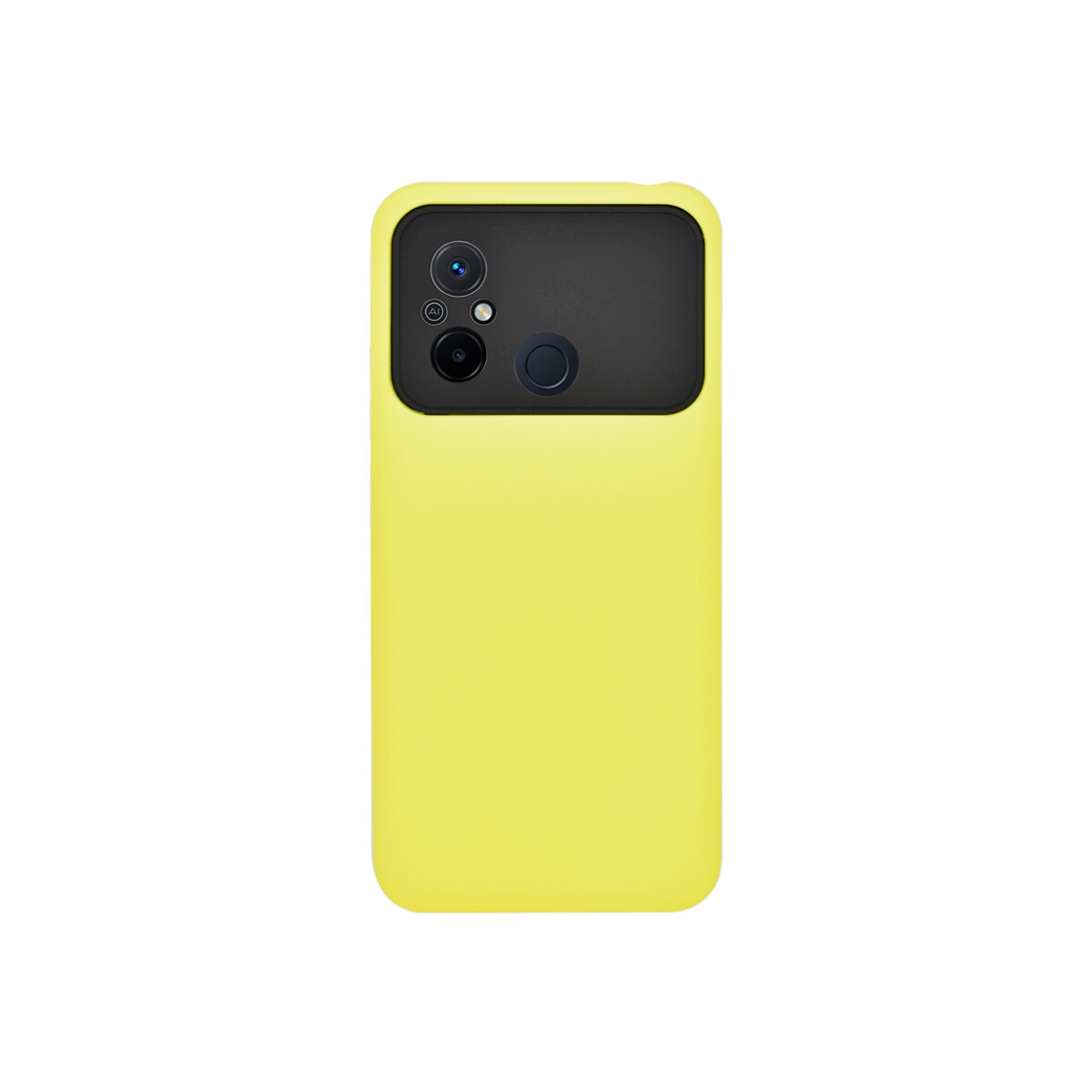 Protector rígido Xiaomi Redmi 12C color amarillo 