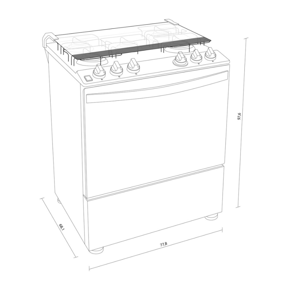Cocina 5 hornallas Doble horno Cocina 5 hornallas Doble horno