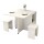 Mesa Con Bancos Plegables modelo Tetris Blanco