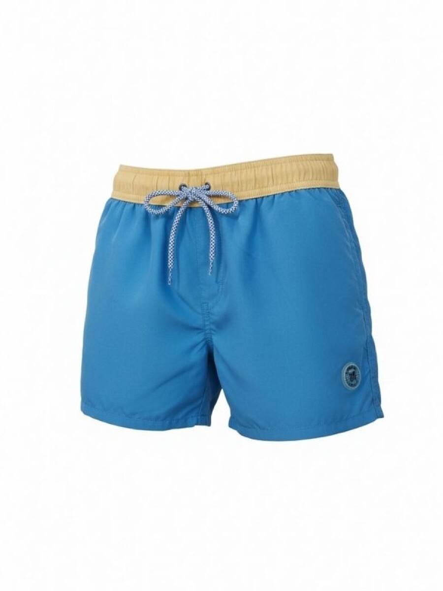Short Baño Liso N+ - Azul 