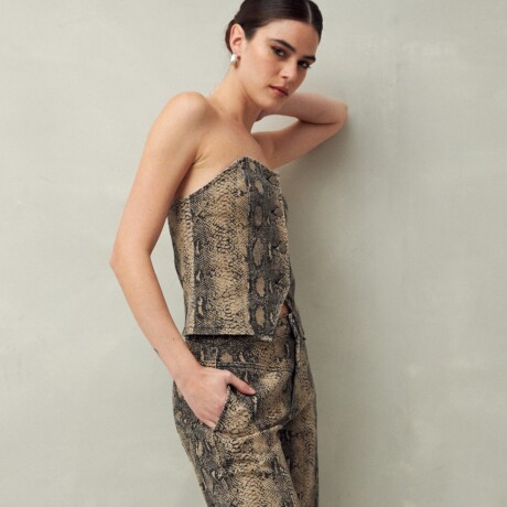 TOP HILLARY Animal Print