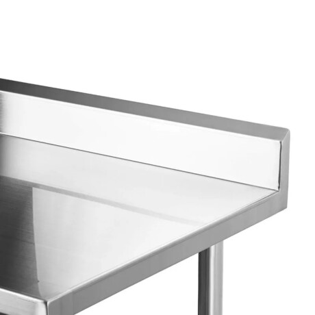 Mesada de Trabajo con Estante y Respaldo de Acero Inoxidable 90 x 60 x 85 cm Mesada de Trabajo con Estante y Respaldo de Acero Inoxidable 90 x 60 x 85 cm
