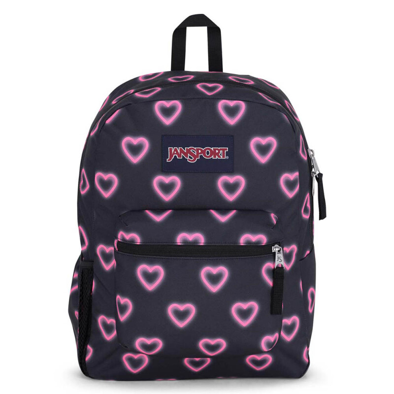 Mochila Cross Town - Unisex Happy Hearts Black