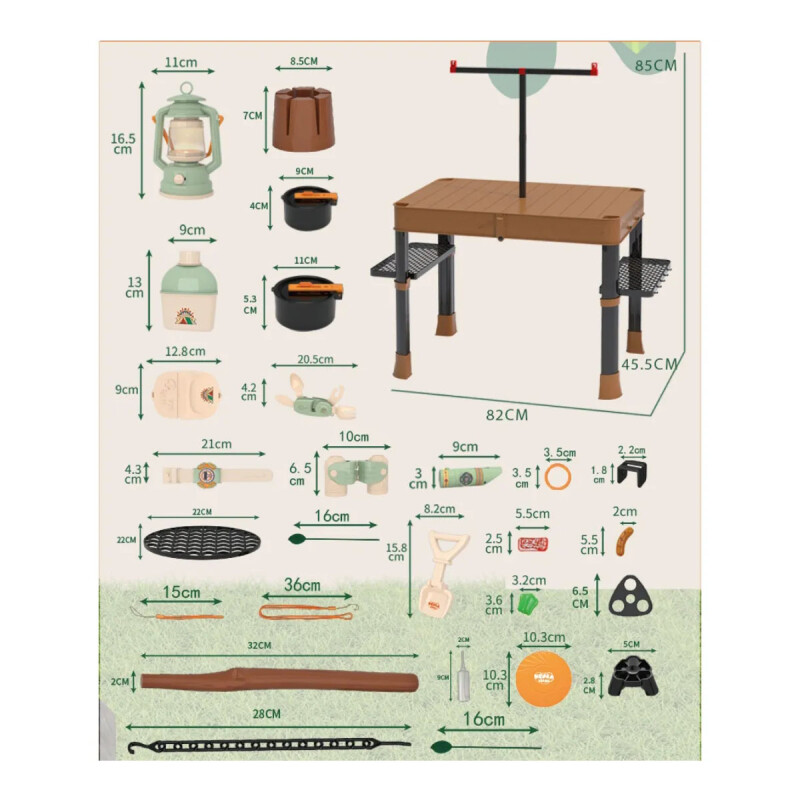Juego de camping para niños con valija Koala Diary Juego de camping para niños con valija Koala Diary